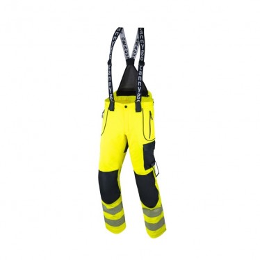 Darba bikses ar lencēm siltas Softshell SOFTGO HI-VIS